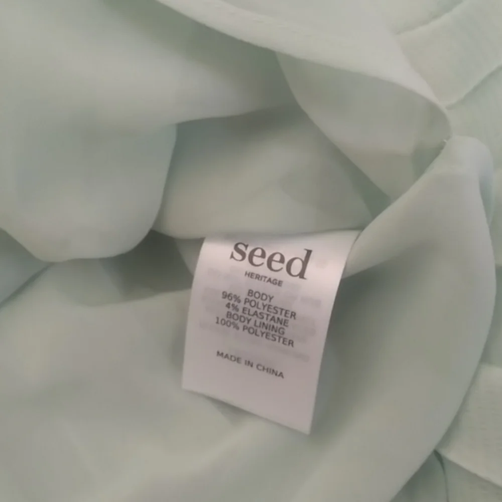 BNWT Seed Heritage pale mint pleated midi skirt size 10 - Picture 5 of 8